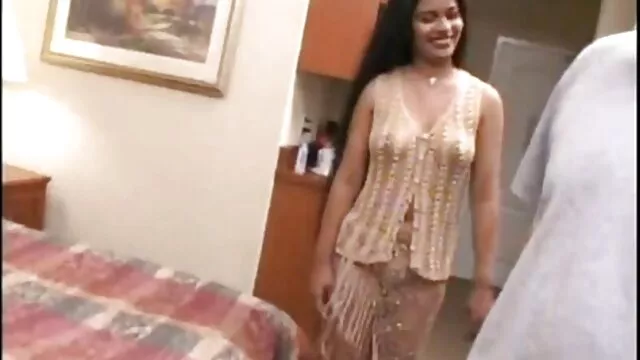 Shaved pussy of a young Asian anal film hd girl is experiencing wild pressure from a partner's phallus